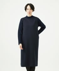 NGPAF12360 GIANNI LO GIUDICE(ジャンニ ロ ジュディチェ) [洗える]ＭＥＥＴダンボールニットワンピース ネイビー