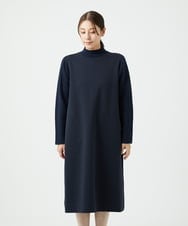 NGPAF12360 GIANNI LO GIUDICE(ジャンニ ロ ジュディチェ) [洗える]ＭＥＥＴダンボールニットワンピース ネイビー