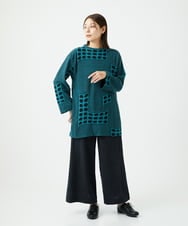 NGPAF17270 GIANNI LO GIUDICE(ジャンニ ロ ジュディチェ) [日本製]バースト水玉チュニック ブルー