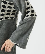 NGPAF17270 GIANNI LO GIUDICE(ジャンニ ロ ジュディチェ) [日本製]バースト水玉チュニック グレー