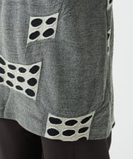 NGPAF17270 GIANNI LO GIUDICE(ジャンニ ロ ジュディチェ) [日本製]バースト水玉チュニック グレー