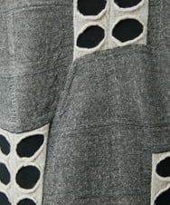 NGPAF17270 GIANNI LO GIUDICE(ジャンニ ロ ジュディチェ) [日本製]バースト水玉チュニック グレー