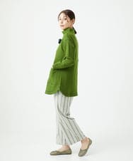 NGPAF18270 GIANNI LO GIUDICE(ジャンニ ロ ジュディチェ) [日本製]ウールマイクロループチュニック グリーン