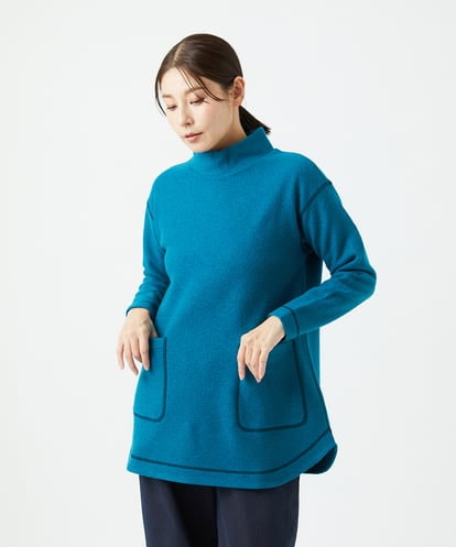 NGPAF18270 GIANNI LO GIUDICE [日本製]ウールマイクロループチュニック