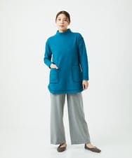 NGPAF18270 GIANNI LO GIUDICE(ジャンニ ロ ジュディチェ) [日本製]ウールマイクロループチュニック ブルー