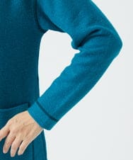 NGPAF18270 GIANNI LO GIUDICE(ジャンニ ロ ジュディチェ) [日本製]ウールマイクロループチュニック ブルー