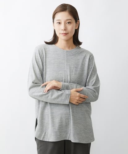 NGPAW02210 GIANNI LO GIUDICE ウールミルド天竺チュニックカットソー