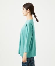 NGPGA52260 GIANNI LO GIUDICE(ジャンニ ロ ジュディチェ) [洗える]アンチスウェットステッチ刺繍チュニックカットソー ライトグリーン