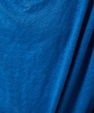 NGPGV31230 GIANNI LO GIUDICE(ジャンニ ロ ジュディチェ) [洗える]リネン天竺七分袖カットソー ブルー