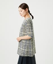 NGPHA01200 GIANNI LO GIUDICE(ジャンニ ロ ジュディチェ) [接触冷感・洗える]ジオメトリックプリントチュニック グリーン