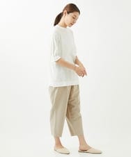 NGPHW10130 GIANNI LO GIUDICE(ジャンニ ロ ジュディチェ) [洗える]フラワージャガードカットソーチュニック ホワイト