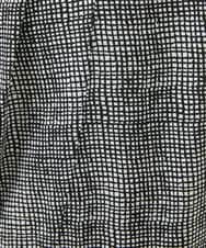 NGPHX31160 GIANNI LO GIUDICE(ジャンニ ロ ジュディチェ) [洗える]ミニチェックプリントチュニックカットソー ブラック