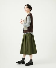 NGSAD01330 GIANNI LO GIUDICE(ジャンニ ロ ジュディチェ) [洗える]IMPラメファーニットベスト ベージュ