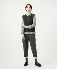 NGSAD01330 GIANNI LO GIUDICE(ジャンニ ロ ジュディチェ) [洗える]IMPラメファーニットベスト ブラック