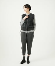NGSAD01330 GIANNI LO GIUDICE(ジャンニ ロ ジュディチェ) [洗える]IMPラメファーニットベスト ブラック