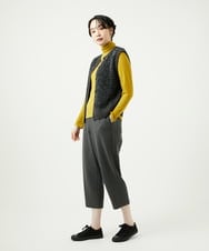 NGSAD01330 GIANNI LO GIUDICE(ジャンニ ロ ジュディチェ) [洗える]IMPラメファーニットベスト ブラック