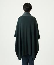 NGSAE10430 GIANNI LO GIUDICE(ジャンニ ロ ジュディチェ) [洗える]キルトドッキングニットポンチョ カーキ