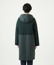 NGSAE11450 GIANNI LO GIUDICE(ジャンニ ロ ジュディチェ) [洗える]キルトドッキングニットコーディガン カーキ