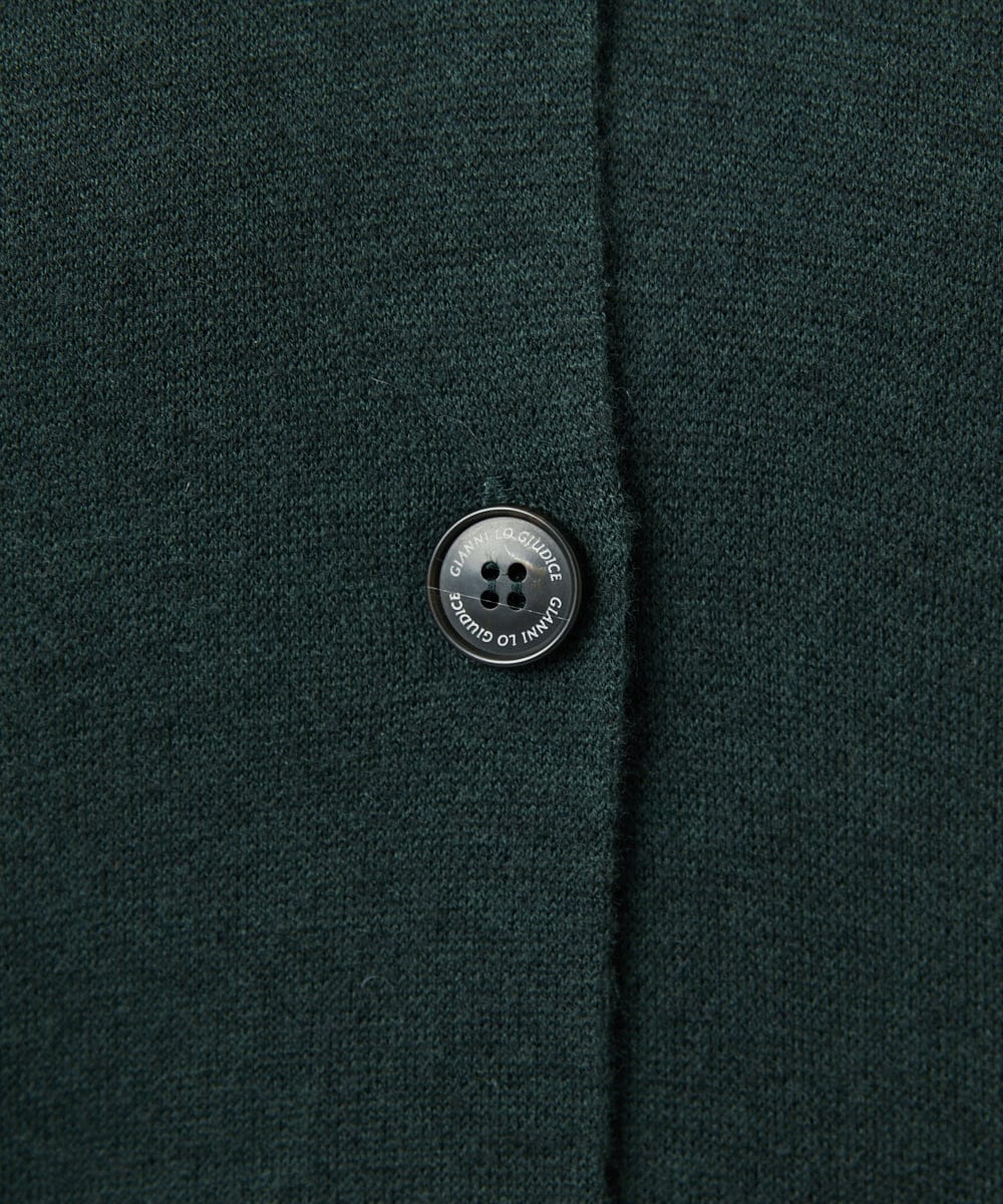 NGSAE11450 GIANNI LO GIUDICE(ジャンニ ロ ジュディチェ) [洗える]キルトドッキングニットコーディガン カーキ