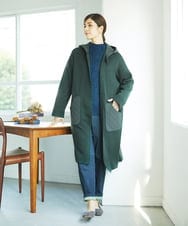 NGSAE11450 GIANNI LO GIUDICE(ジャンニ ロ ジュディチェ) [洗える]キルトドッキングニットコーディガン カーキ