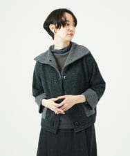 NGSAE40390 GIANNI LO GIUDICE(ジャンニ ロ ジュディチェ) エキストラファインメリノ ウールニットジャケット ダークグリーン