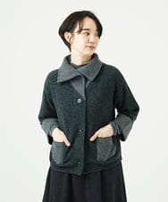 NGSAE40390 GIANNI LO GIUDICE(ジャンニ ロ ジュディチェ) エキストラファインメリノ ウールニットジャケット ダークグリーン