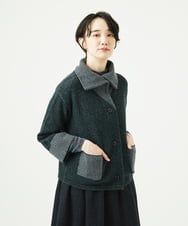 NGSAE40390 GIANNI LO GIUDICE(ジャンニ ロ ジュディチェ) エキストラファインメリノ ウールニットジャケット ダークグリーン