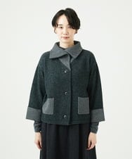 NGSAE40390 GIANNI LO GIUDICE(ジャンニ ロ ジュディチェ) エキストラファインメリノ ウールニットジャケット ダークグリーン