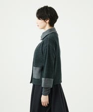 NGSAE40390 GIANNI LO GIUDICE(ジャンニ ロ ジュディチェ) エキストラファインメリノ ウールニットジャケット ダークグリーン