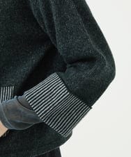 NGSAE40390 GIANNI LO GIUDICE(ジャンニ ロ ジュディチェ) エキストラファインメリノ ウールニットジャケット ダークグリーン