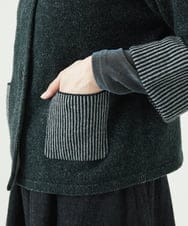 NGSAE40390 GIANNI LO GIUDICE(ジャンニ ロ ジュディチェ) エキストラファインメリノ ウールニットジャケット ダークグリーン