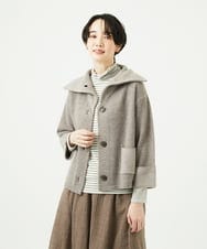 NGSAE40390 GIANNI LO GIUDICE(ジャンニ ロ ジュディチェ) エキストラファインメリノ ウールニットジャケット ベージュ