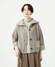 NGSAE40390 GIANNI LO GIUDICE(ジャンニ ロ ジュディチェ) エキストラファインメリノ ウールニットジャケット ベージュ