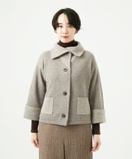 NGSAE40390 GIANNI LO GIUDICE(ジャンニ ロ ジュディチェ) エキストラファインメリノ ウールニットジャケット ベージュ