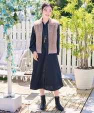NGSAH36290 GIANNI LO GIUDICE(ジャンニ ロ ジュディチェ) アルパカファーベスト ベージュ