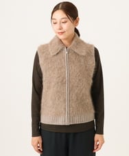 NGSAH36290 GIANNI LO GIUDICE(ジャンニ ロ ジュディチェ) アルパカファーベスト ベージュ