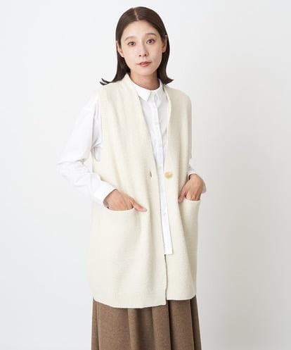 NGSAV42270 GIANNI LO GIUDICE ファンシーツイードニットベスト
