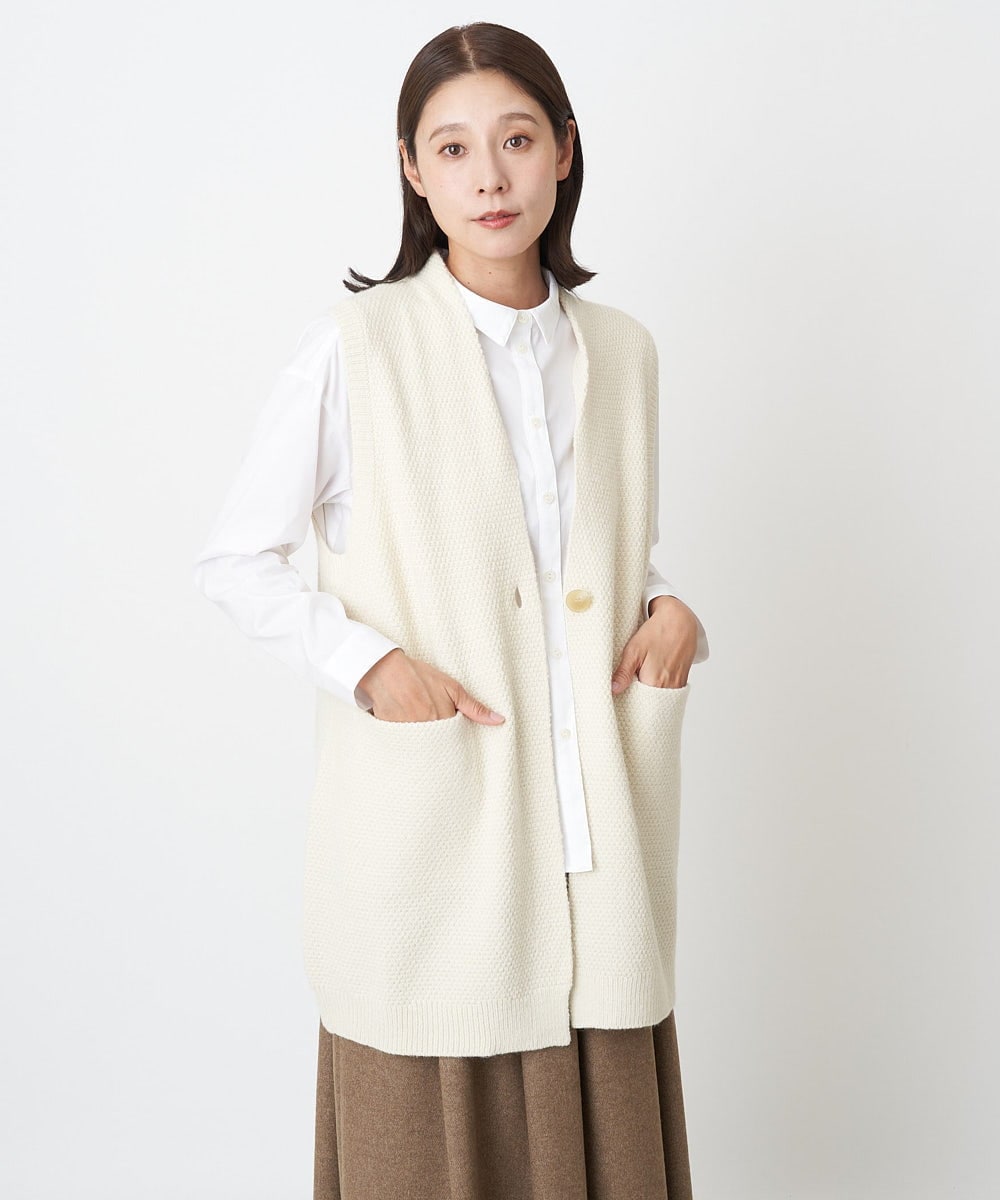 NGSAV42270 GIANNI LO GIUDICE ファンシーツイードニットベスト