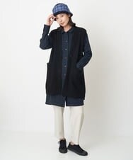 NGSAV42270 GIANNI LO GIUDICE(ジャンニ ロ ジュディチェ) ファンシーツイードニットベスト ブラック