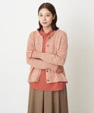 NGSAV50270 GIANNI LO GIUDICE(ジャンニ ロ ジュディチェ) [日本製]シーレニットカーディガン レッド