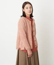 NGSAV50270 GIANNI LO GIUDICE(ジャンニ ロ ジュディチェ) [日本製]シーレニットカーディガン レッド