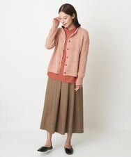 NGSAV50270 GIANNI LO GIUDICE(ジャンニ ロ ジュディチェ) [日本製]シーレニットカーディガン レッド