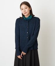 NGSAV50270 GIANNI LO GIUDICE(ジャンニ ロ ジュディチェ) [日本製]シーレニットカーディガン ネイビー