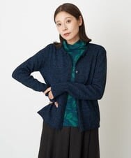 NGSAV50270 GIANNI LO GIUDICE(ジャンニ ロ ジュディチェ) [日本製]シーレニットカーディガン ネイビー
