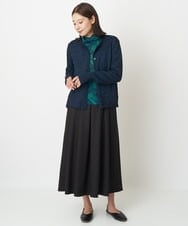 NGSAV50270 GIANNI LO GIUDICE(ジャンニ ロ ジュディチェ) [日本製]シーレニットカーディガン ネイビー