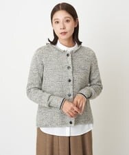 NGSAV50270 GIANNI LO GIUDICE(ジャンニ ロ ジュディチェ) [日本製]シーレニットカーディガン ライトグレー