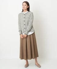 NGSAV50270 GIANNI LO GIUDICE(ジャンニ ロ ジュディチェ) [日本製]シーレニットカーディガン ライトグレー