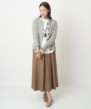 NGSAV50270 GIANNI LO GIUDICE(ジャンニ ロ ジュディチェ) [日本製]シーレニットカーディガン ライトグレー