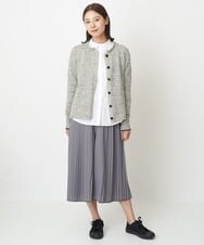 NGSAV50270 GIANNI LO GIUDICE(ジャンニ ロ ジュディチェ) [日本製]シーレニットカーディガン ライトグレー