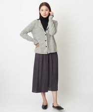 NGSAV50270 GIANNI LO GIUDICE(ジャンニ ロ ジュディチェ) [日本製]シーレニットカーディガン ライトグレー